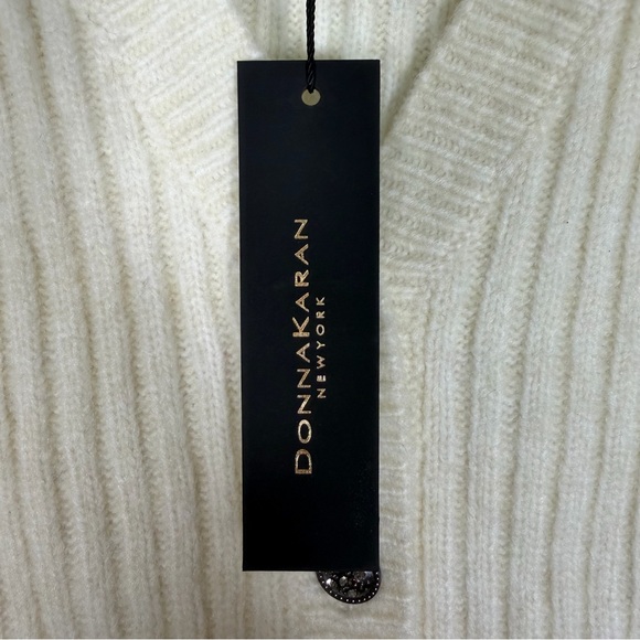 *NEW Donna Karan Jewel Button Bright Lights Big City Cardigan Size XXS (FLAW) - Picture 6 of 9